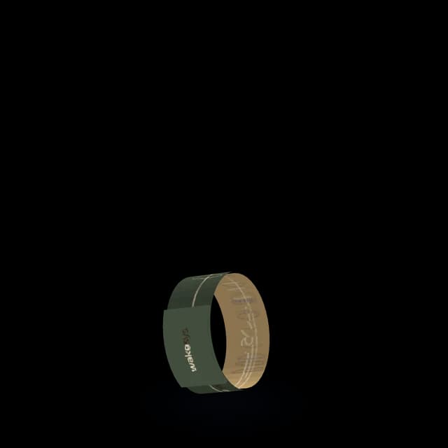 Un bracelet RFID wakesys avec sa pochette tissée