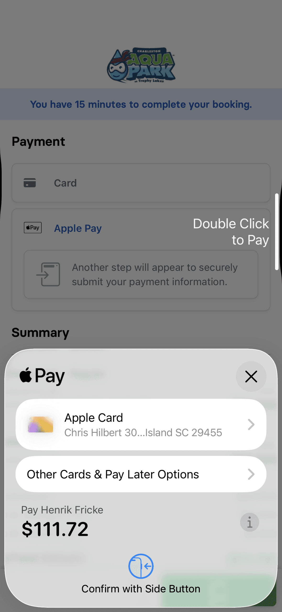 Apple Pay checkout