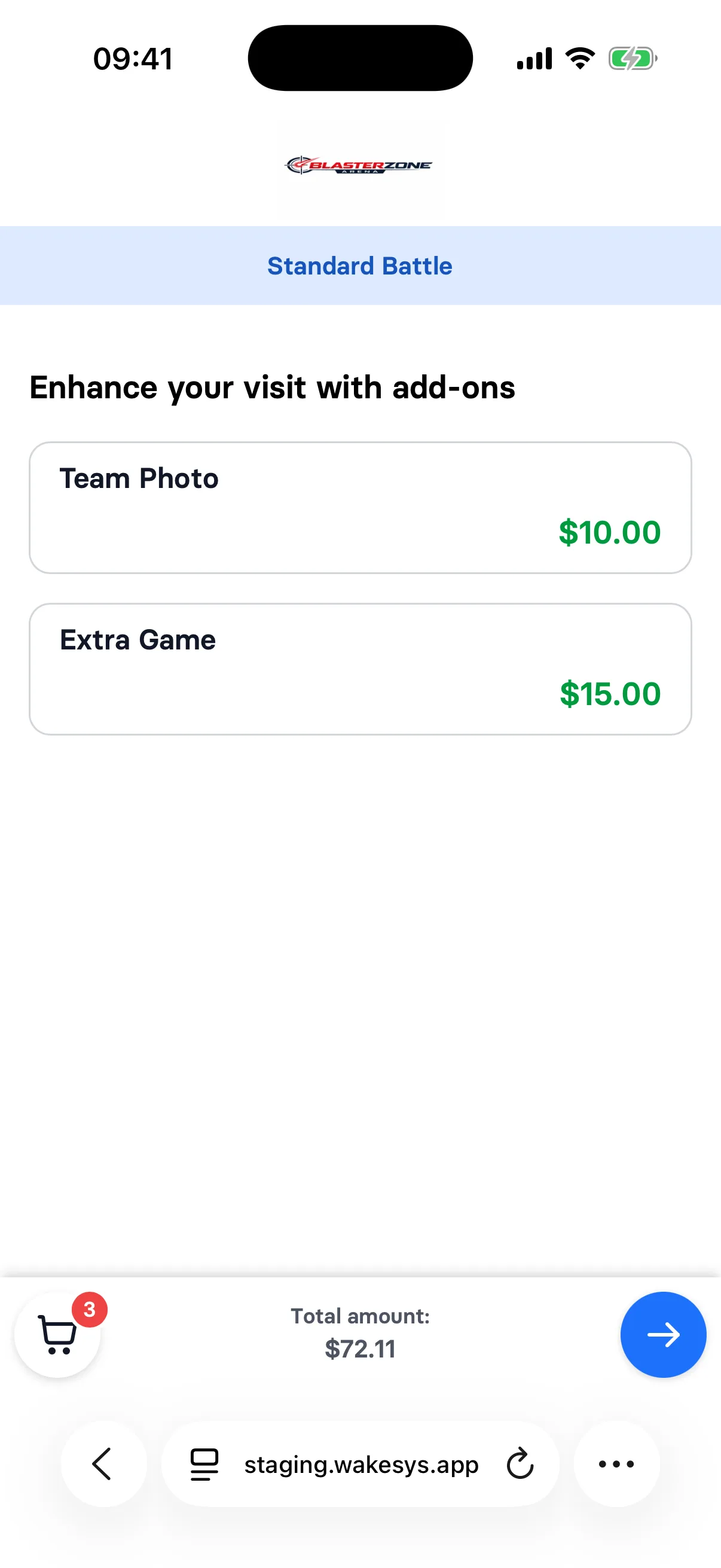 Mobile booking flow - step 5