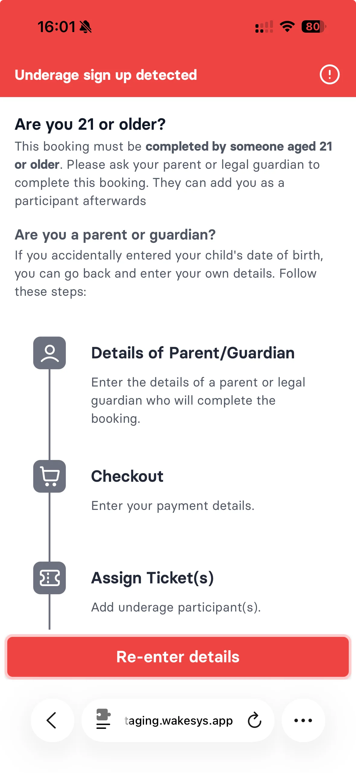 Kids can't book themselves