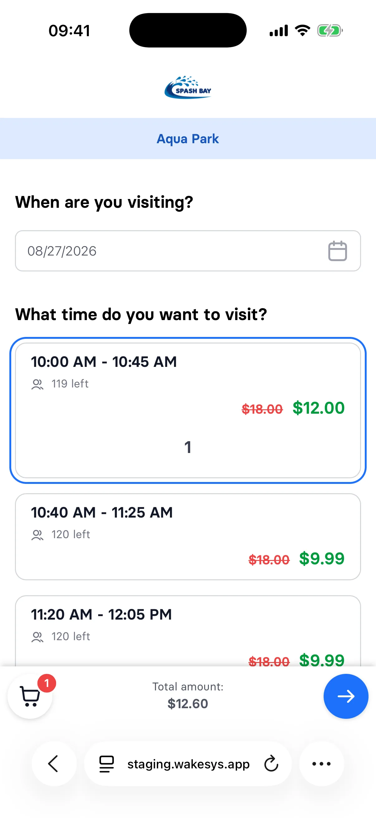 A second session the same day costs less