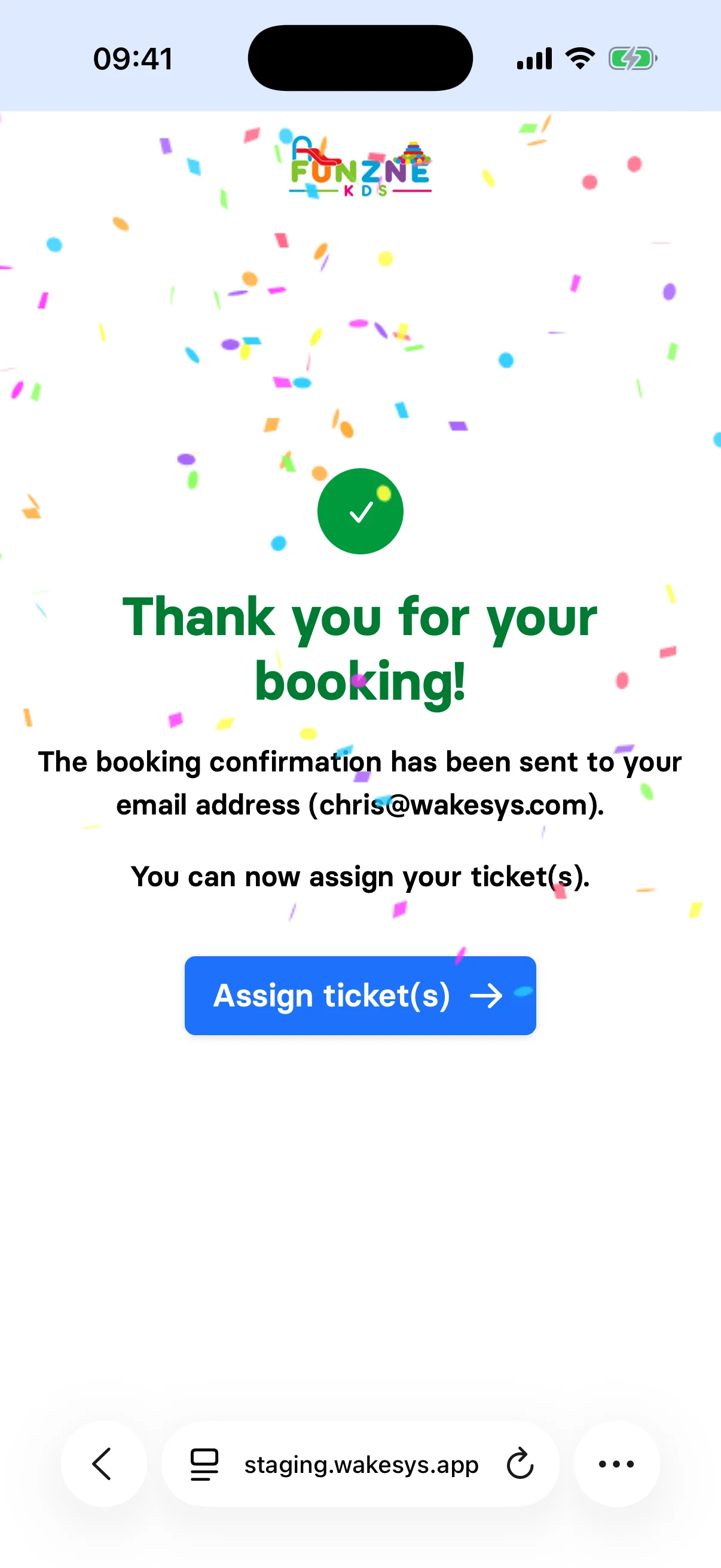 Mobile booking flow - step 7