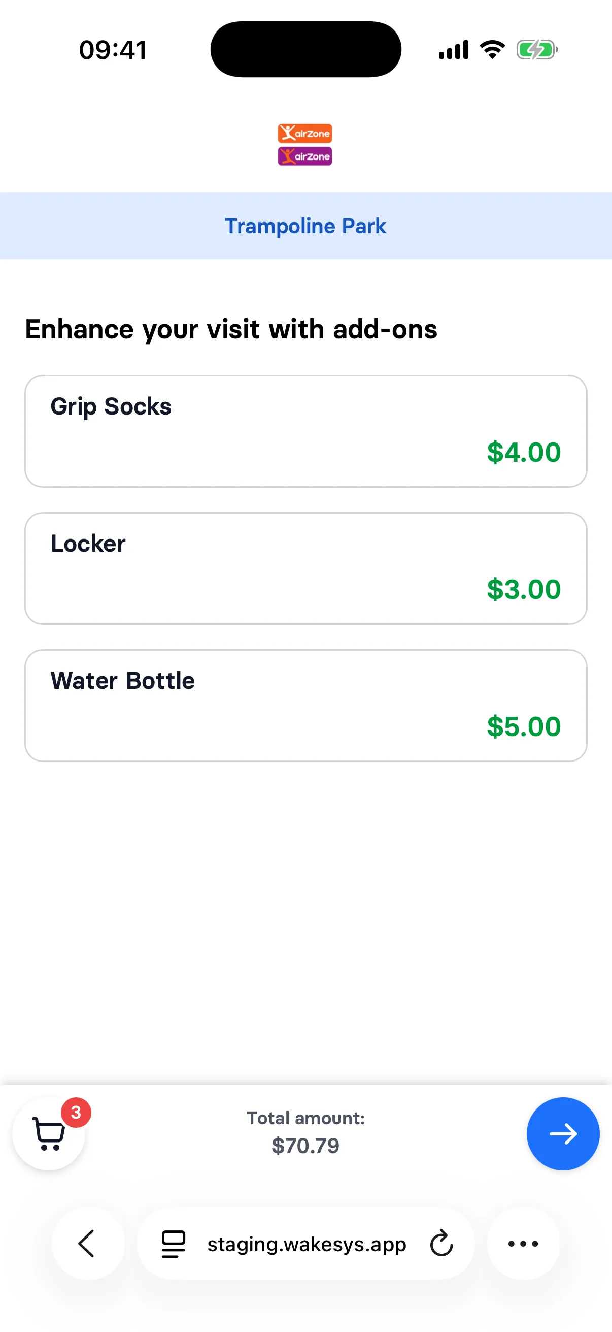 Mobile booking flow - step 5